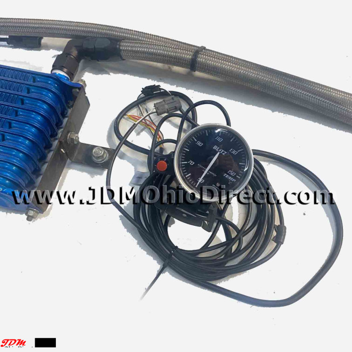 JDM DC2 Integra Type R GReddy Oil Cooler Kit with Gauge